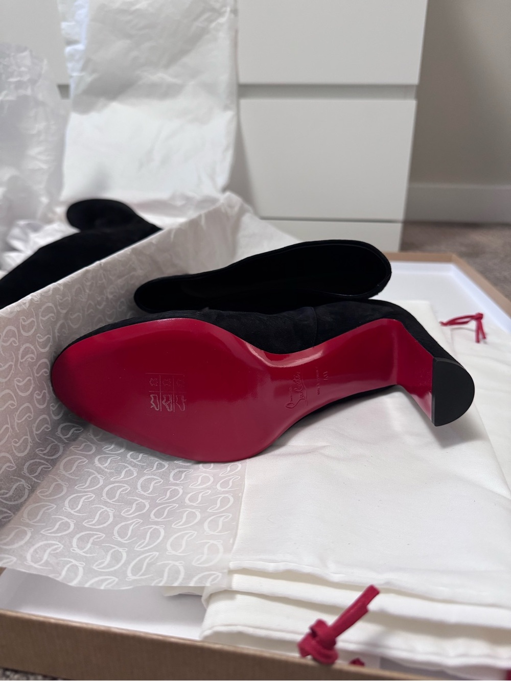 Christian Louboutin 85 mm Loo Botta boots- brand new! - Picture 11 of 11
